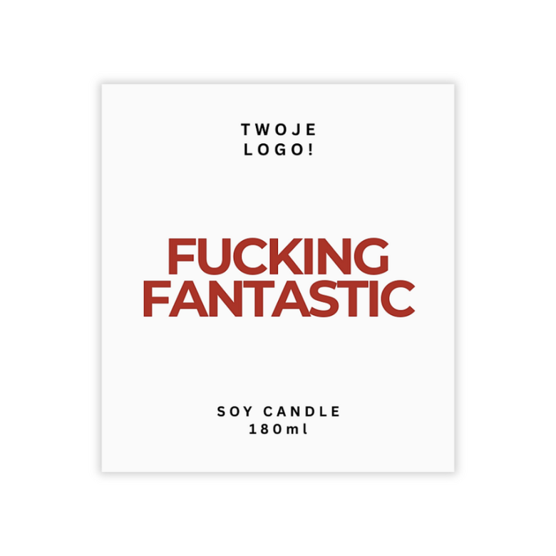 Naklejka do świec basic 180ml - wzór nr3 - 10szt