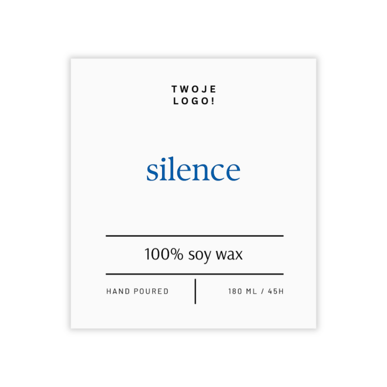 Naklejka do świec basic 180ml - wzór nr6 - 10szt