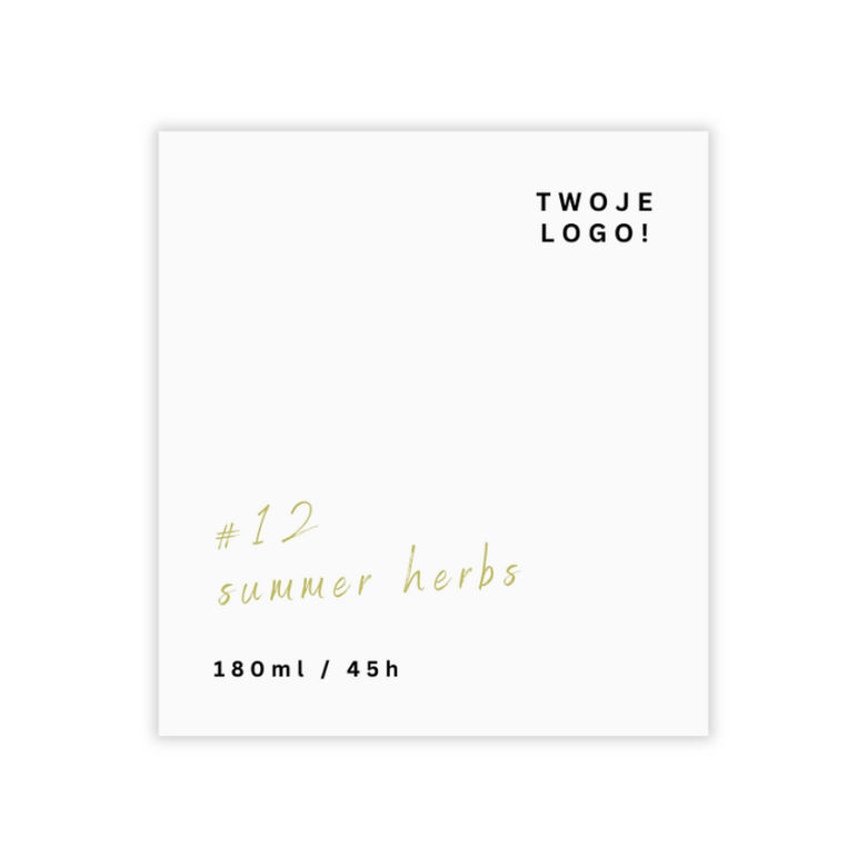 Naklejka do świec basic 180ml - wzór nr5 - 10szt