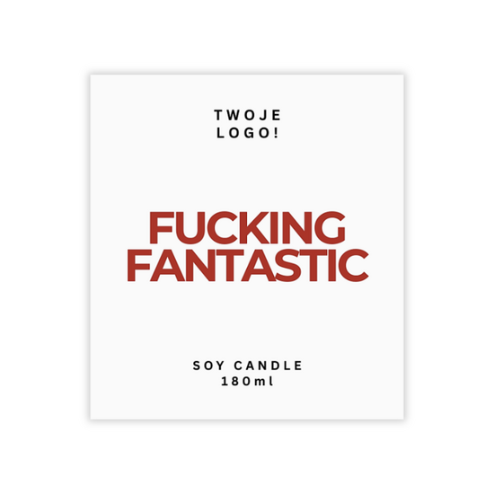 Naklejka do świec basic 180ml - wzór nr3 - 10szt