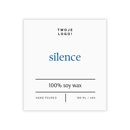 Naklejka do świec basic 180ml - wzór nr6 - 10szt