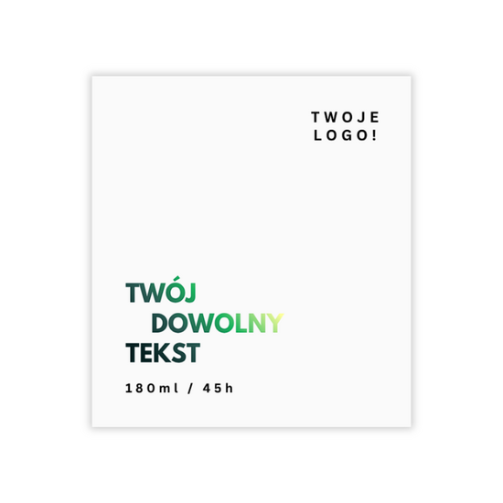 Naklejka do świec basic 180ml - wzór nr8 - 10szt